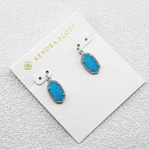 Kendra Scott Sky Blue Crystal Spike Earrings